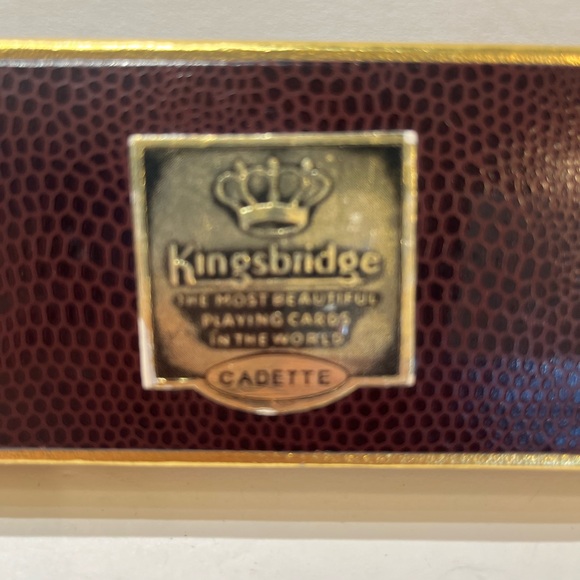 Vintage Kings Bridge Cadette double deck playing cards, with beautiful leather - Picture 2 of 6